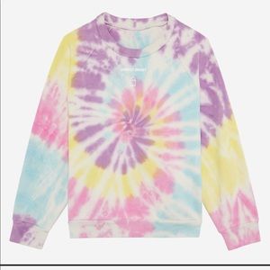 Lonely ghost Text Me Crewneck-Tie Dye With White